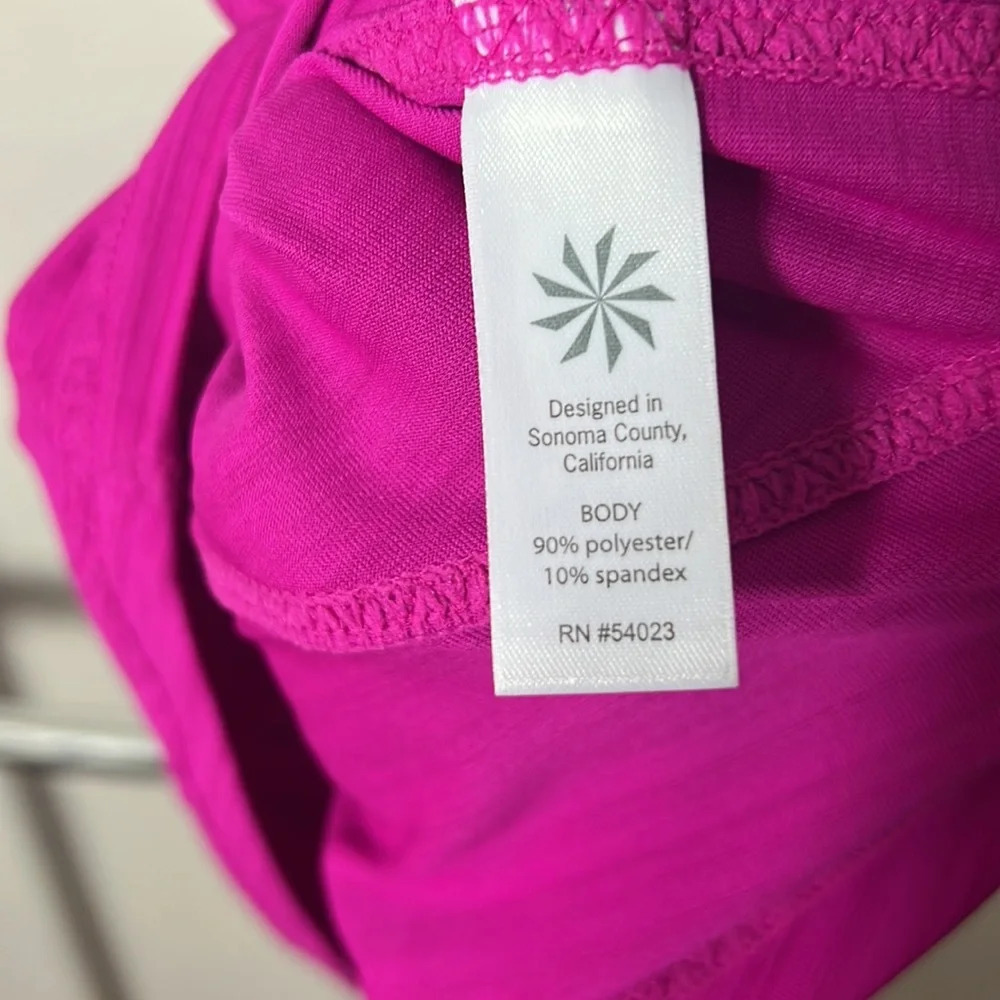 ATHLETA Pacifica Women’  XXS  Contoured Top Ruched Half Zip Pocket - Picture 5 of 5